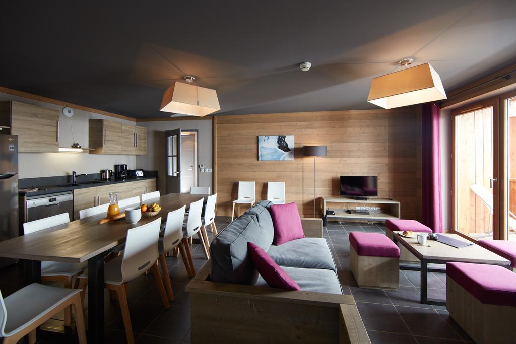 Cgh Residences & Spas Les Chalets Du Soleil Contemporain Saint-Martin-de-Belleville Ruang foto